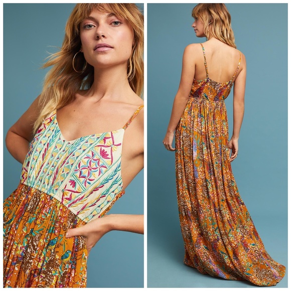 Anthropologie Dresses & Skirts - Anthropologie Raga Parkland Embroidered Maxi Dress